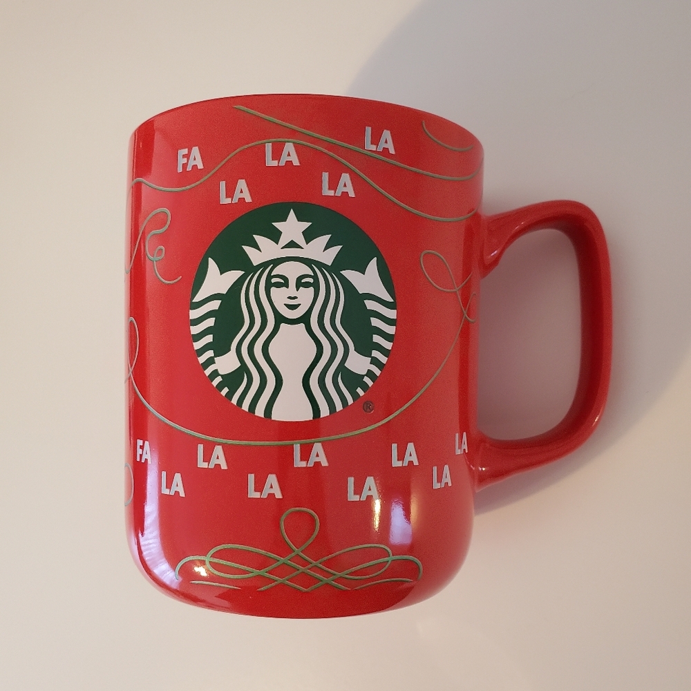 Starbucks Red Fa La La Holiday Mug - Cozy Christmas Decor Secret Santa Gift